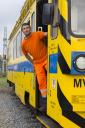 Fitter of fixed traction lines and high-voltage systems